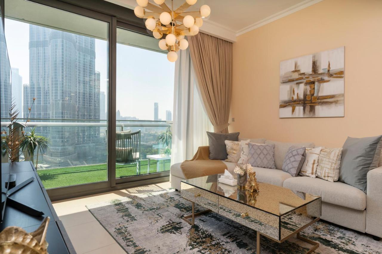 Prestige Living 1Br With Full Burj Khalifa View By Auberge Дубай Экстерьер фото
